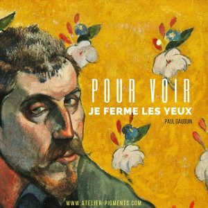 « Pour voir, je ferme les yeux »